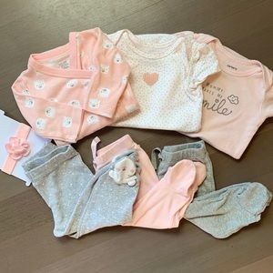 Carter’s + Gap Baby Girl 7 Piece Bundle, < $4/each